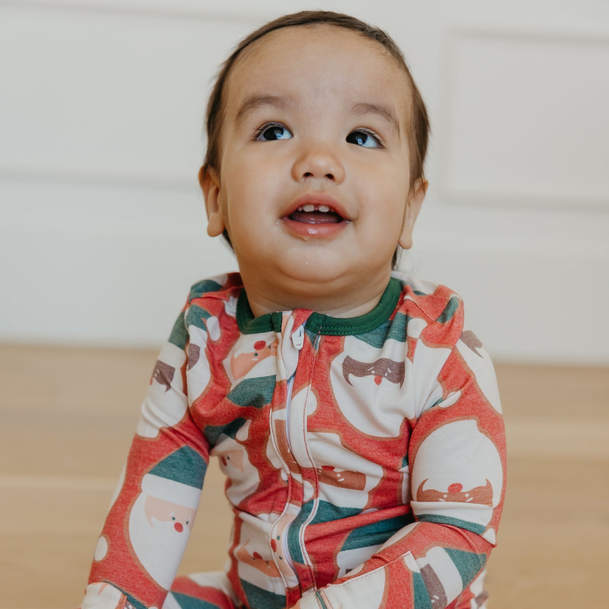 Zip-Up Footie Pajama - Claus
