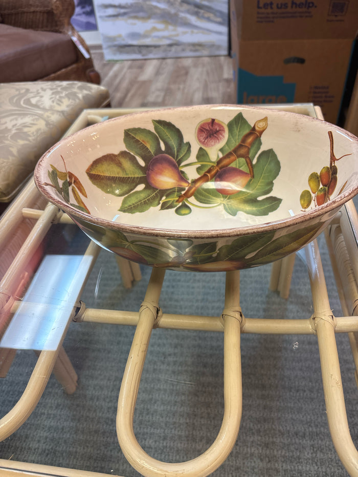ACORN & FIG MOTIF SERVING BOWL