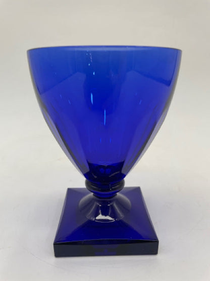 ACRYLIC WINE GOBLET IN COBALT