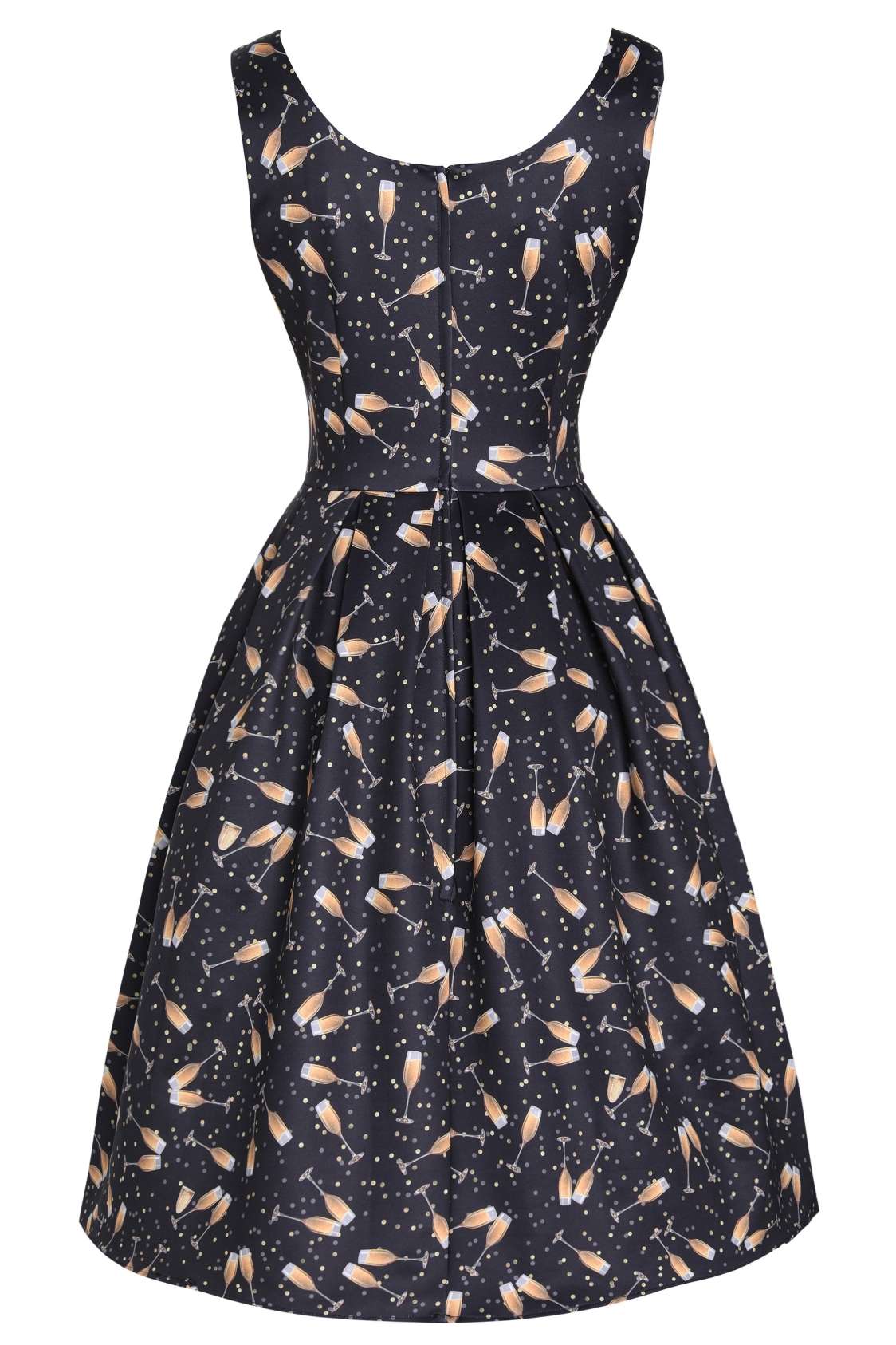 Amanda Champagne Swing Dress