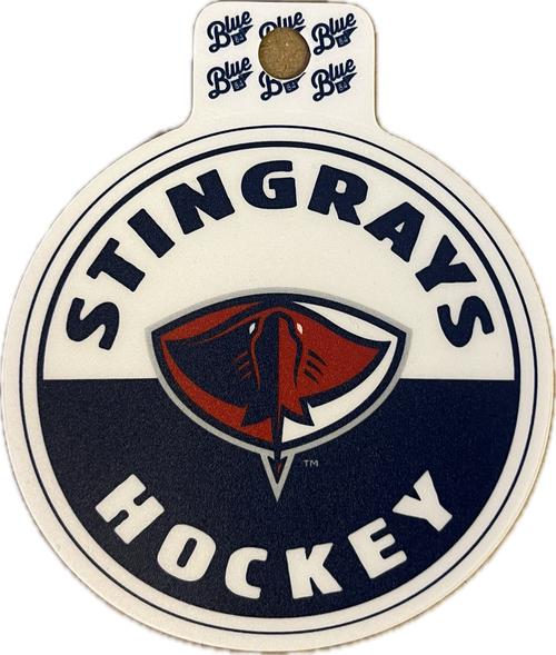 Blue 84 Navy and. White Stingrays Sticker
