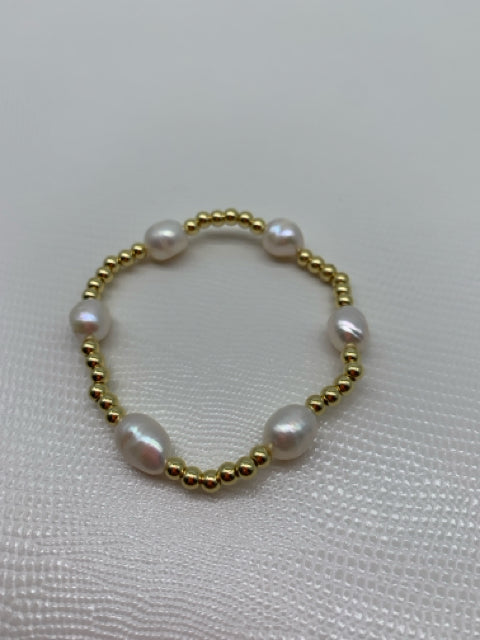 BRACELET 14KT BAROQUE GENUINE PEARL 4MM
