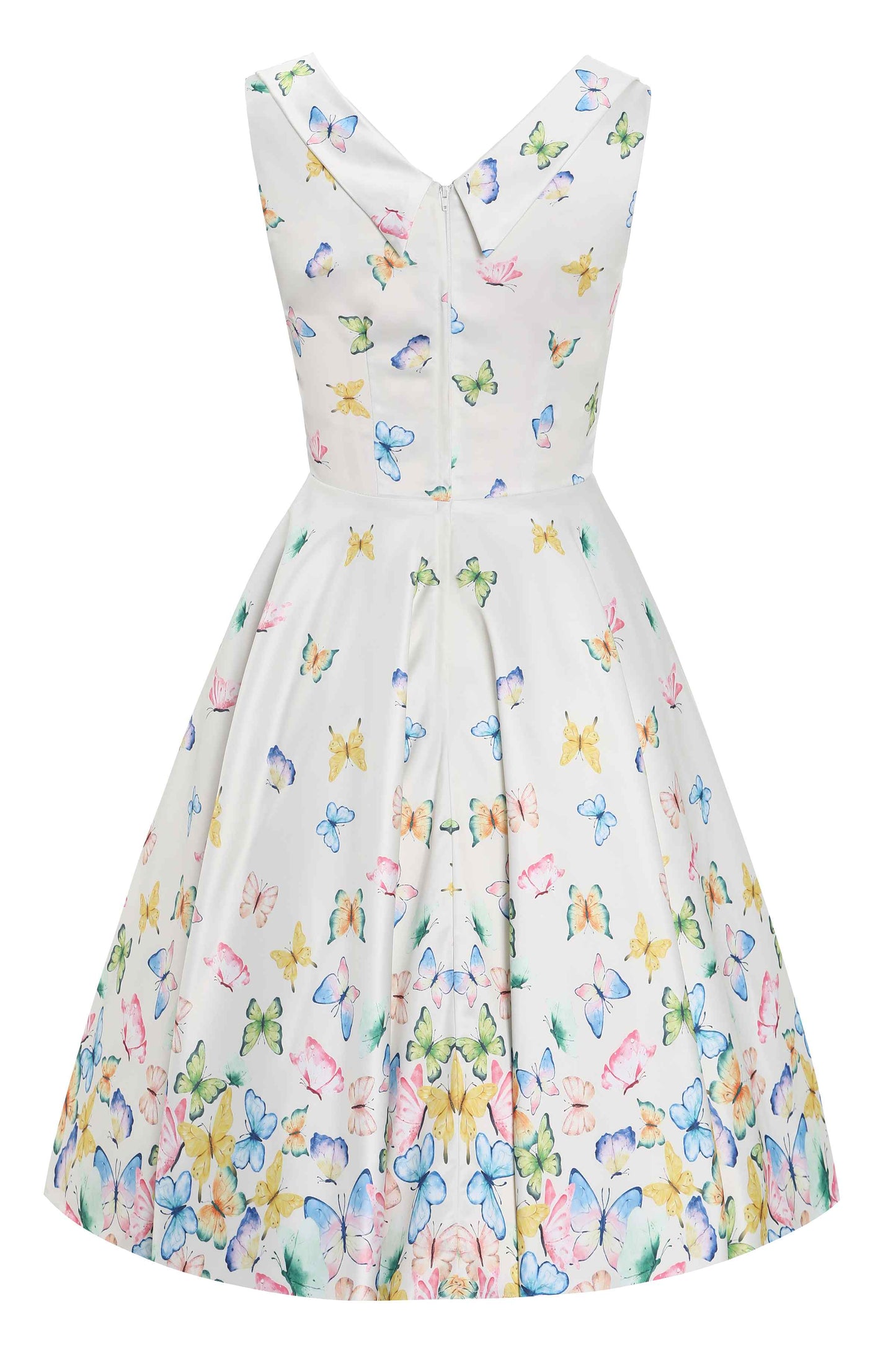 Grace Buttterfly Garden Pleated Bust Dress