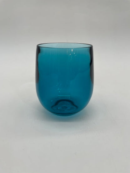 CASPARI ACRYLIC TUMBLER TURQUOISE GLASS 12OZ