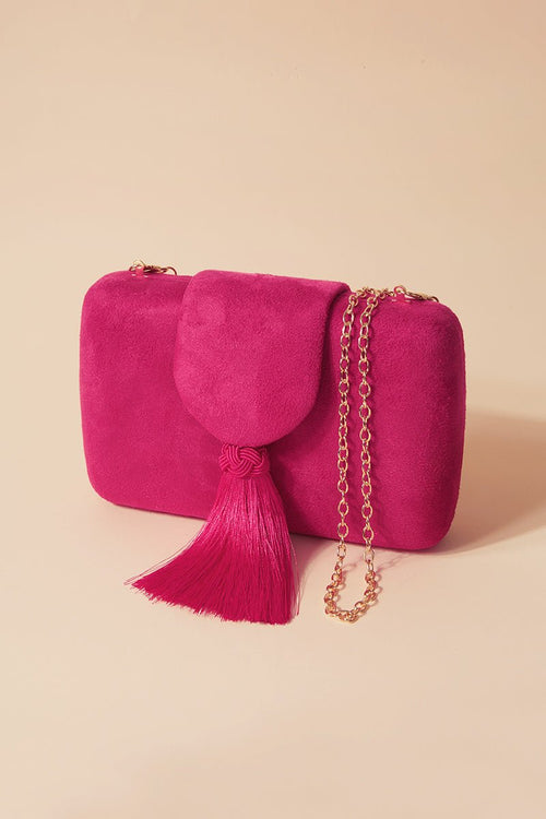 Clutch Clotilde Fucsia · Le Palmier ·