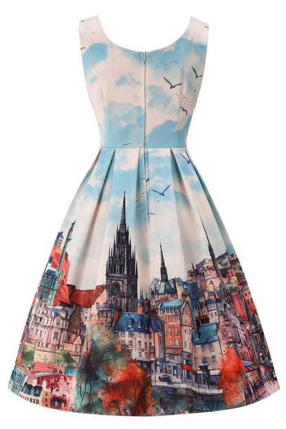 Amanda Edinburgh Scotland Skyline Swing Dress