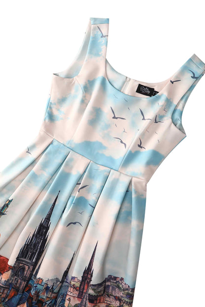 Amanda Edinburgh Scotland Skyline Swing Dress