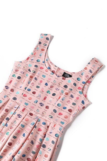 Amanda Gemstone Pink Swing Dress