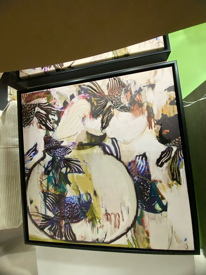 GICLEE GLASS MEMORY SEQUENCE IN BLACK FRAME