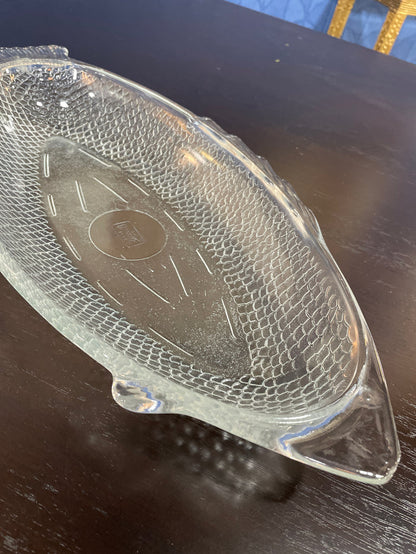 GLASS FISH DISH