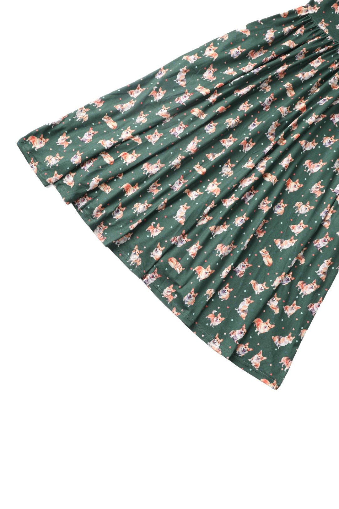Billie Green Corgi Flared Dress