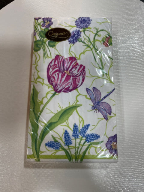 GUEST TOWEL FLORAL MAJOLICA