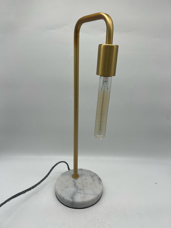 LAMP STONE BASE GOLD FRAME