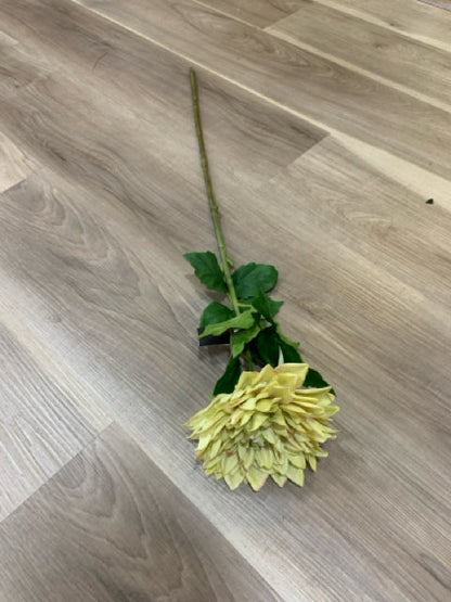 LIGHT GREEN AND PINK DAHLIA STEM 29"