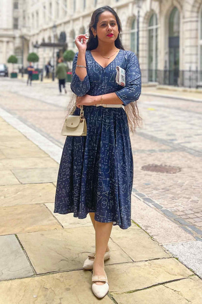 Billie Long Sleeved Maths Dress
