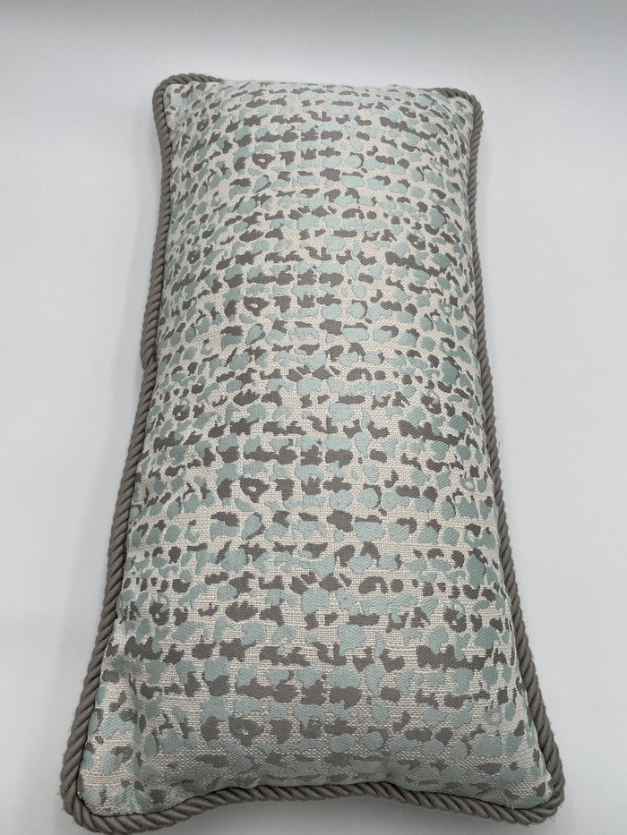 LUMBAR PILLOW BLUE & GREY