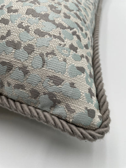 LUMBAR PILLOW BLUE & GREY