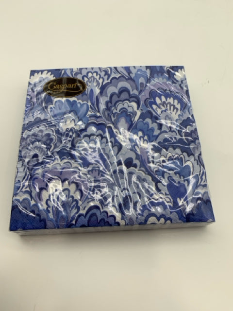 LUNCHEON NAPKINS MARBLED CERAMICA INDIGO