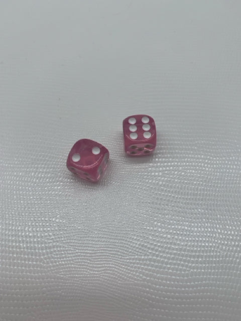 MAHJONG DICE LIGHT PINK PAIR