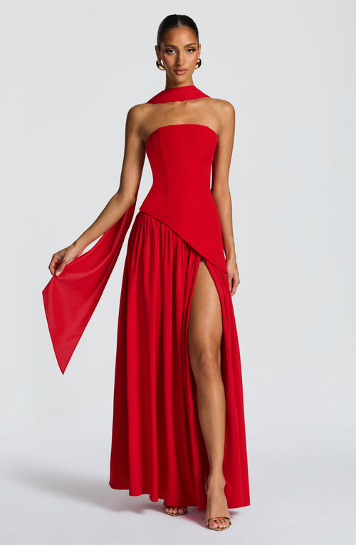 Maliyah Maxi Dress - Red