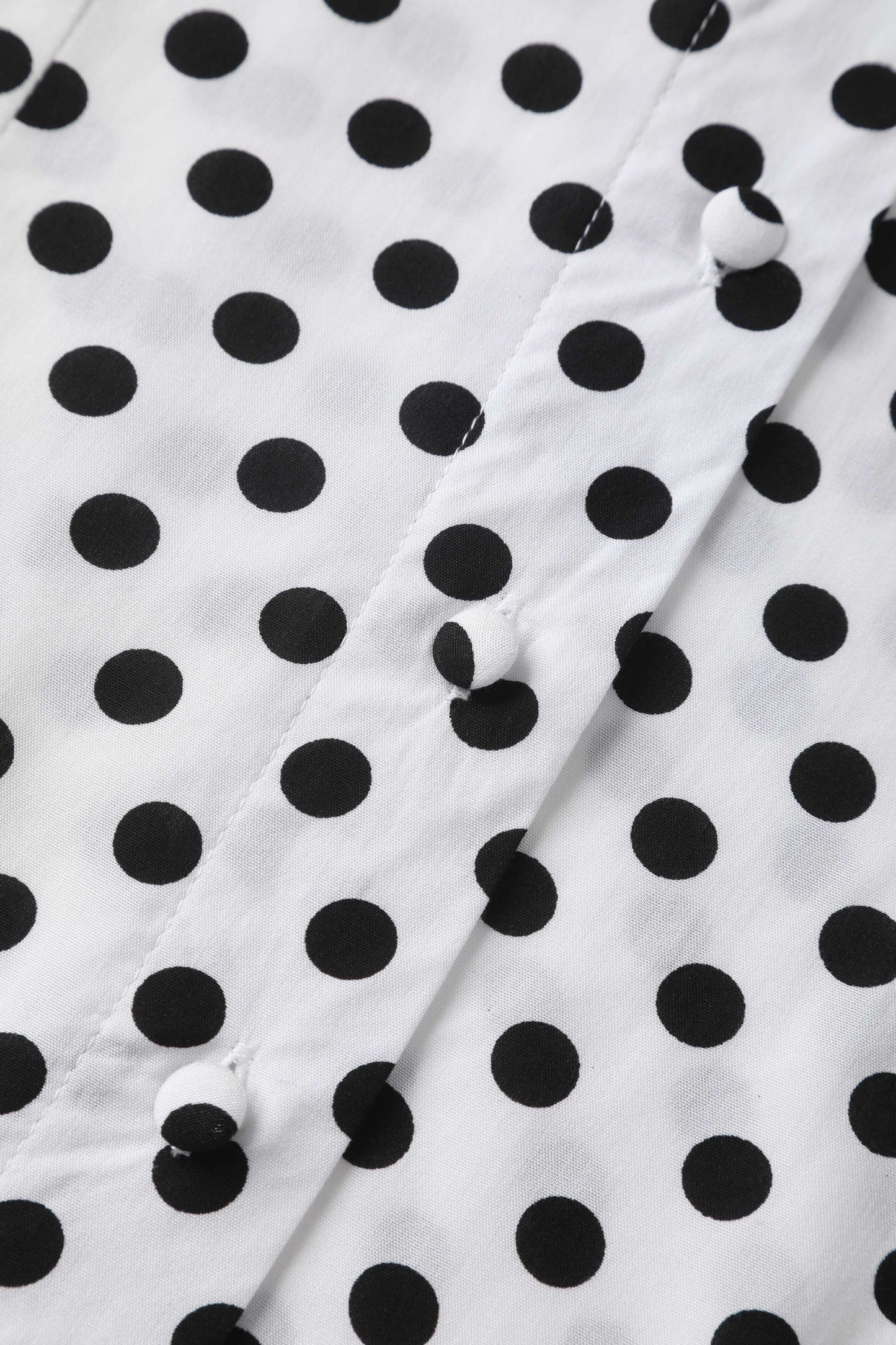 Margaret Polka Dot Long Sleeved Blouse In White