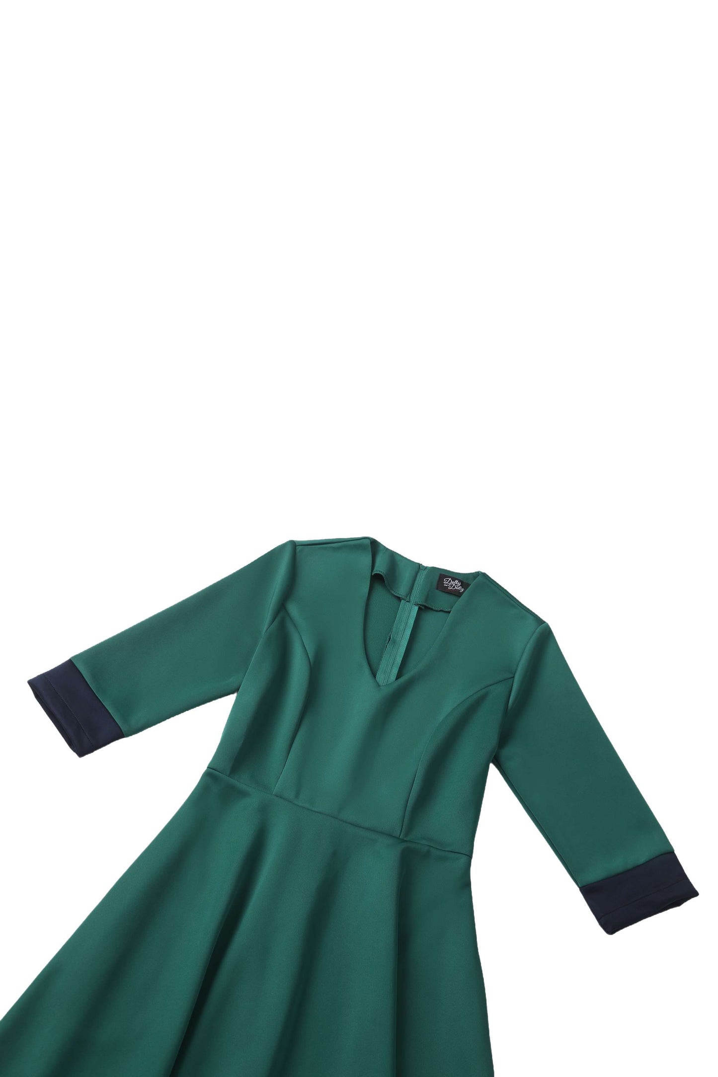 Maria Circle Dress in Green & Blue