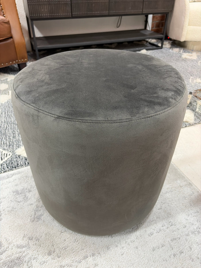 OTTOMAN GREY UPHOLSTERY