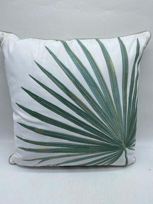 OUTDOOR DECORATIVE PILLOW SUN RESISTANT FAN PALM