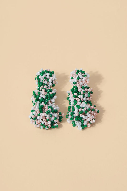 Pendientes Bubble Green&Rose