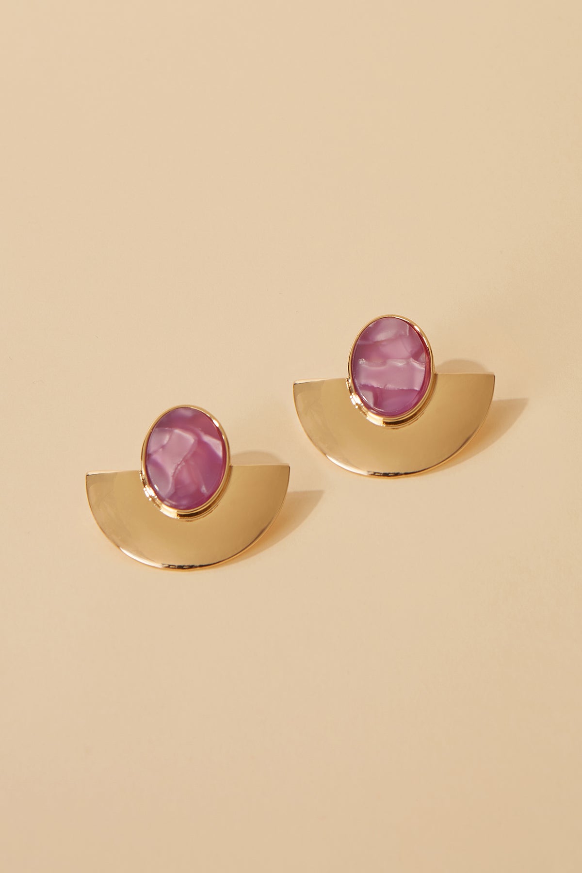 Pendientes Darla Morado · Flora ·