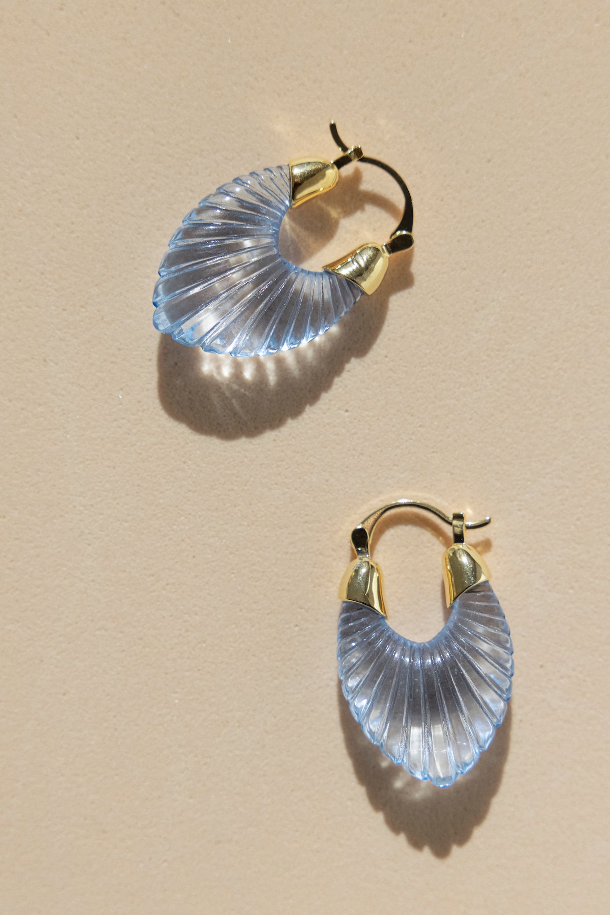 Pendientes Glossy Shell Blue