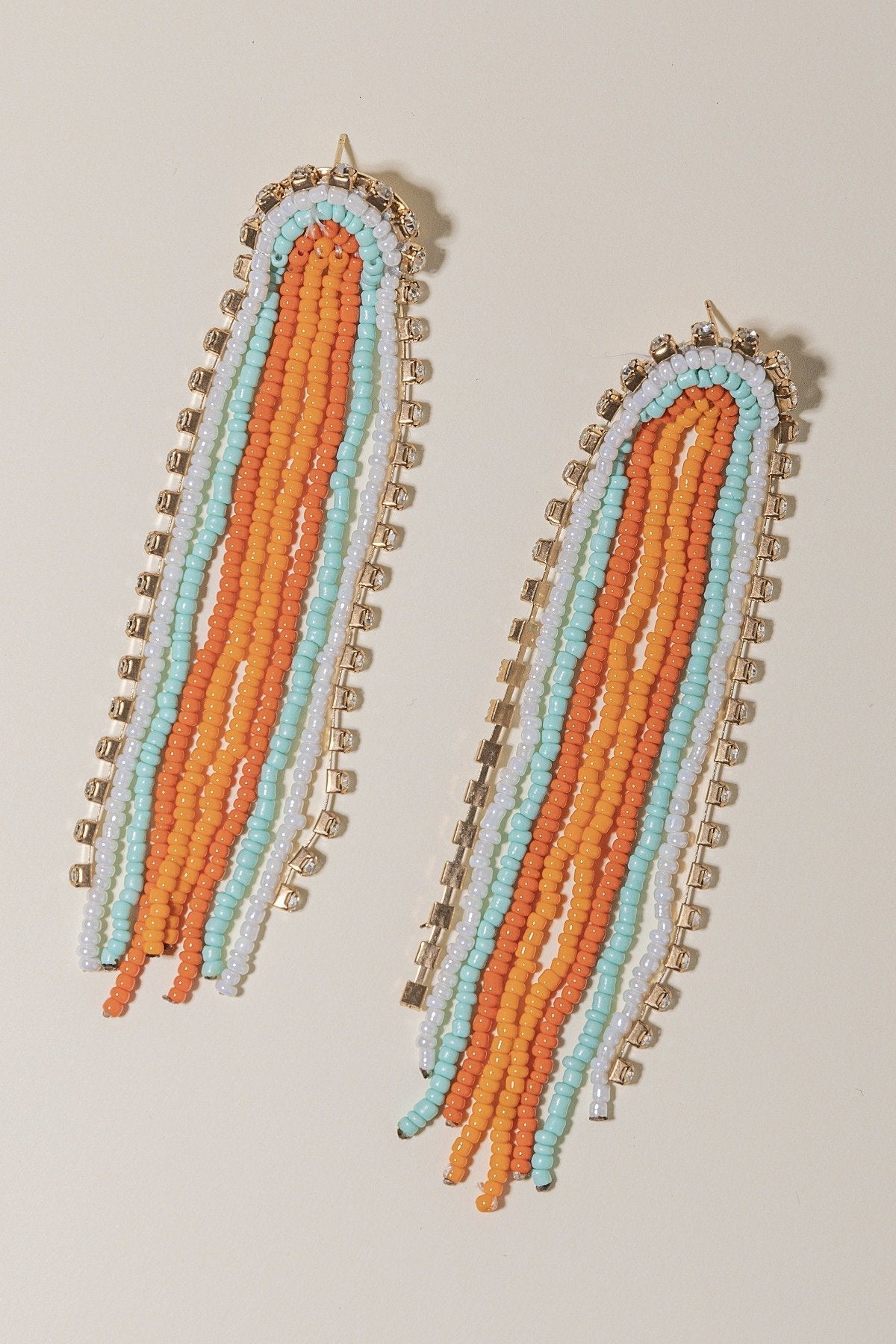 Pendientes Orange Strass · Rivera ·