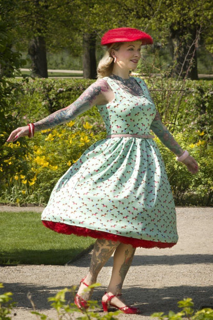 Amanda Picasso Sausage Dog Flared Dress