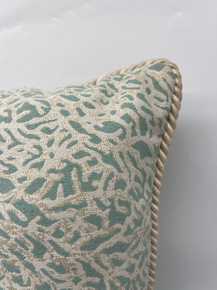 PILLOW BLUE CORAL DESIGN