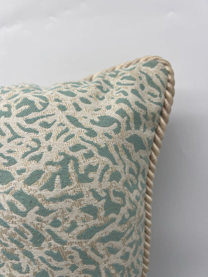 PILLOW BLUE CORAL DESIGN