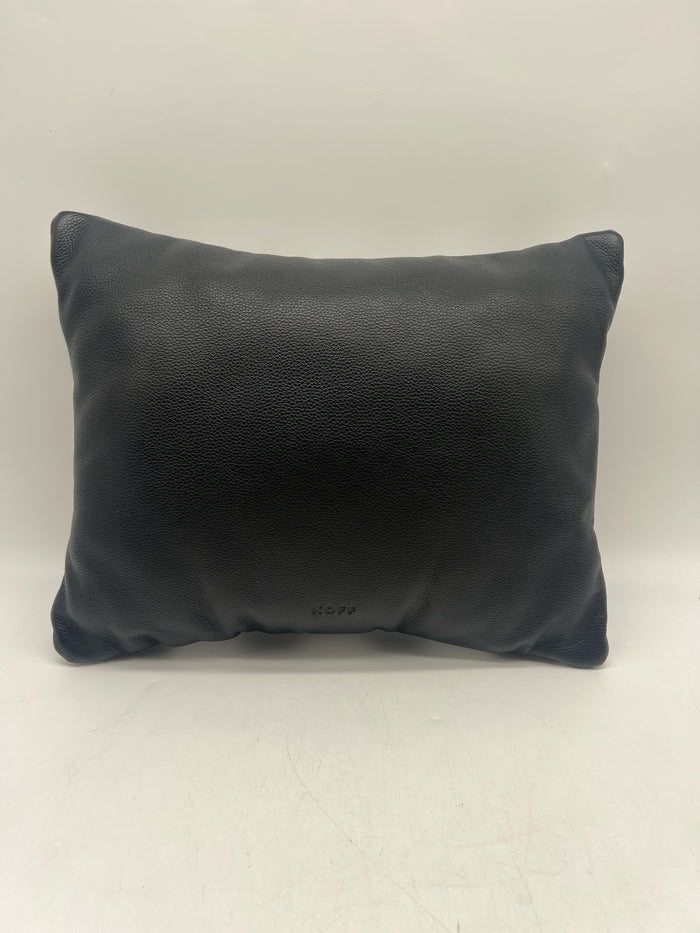 PILLOW LEATHER BLACK & WHITE CHECKERED