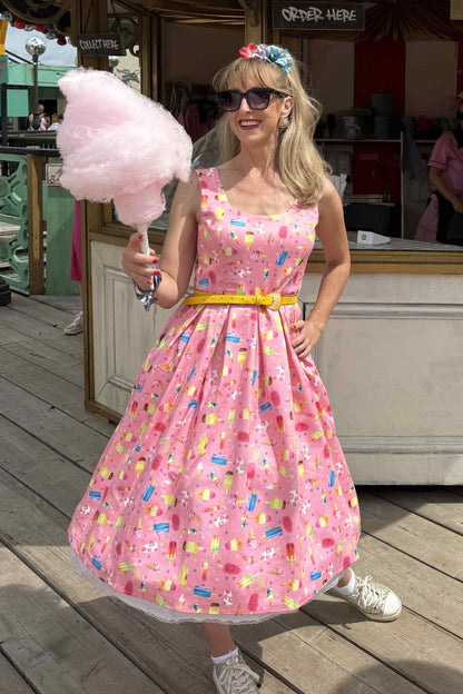 Amanda Pink Ice Lolly Swing Dress