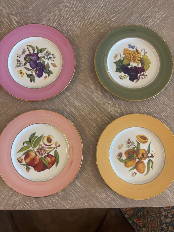 PORCELAIN DESSERT PLATES S/4