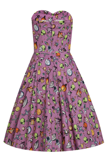 Melissa Purple UFOs Strapless Dress