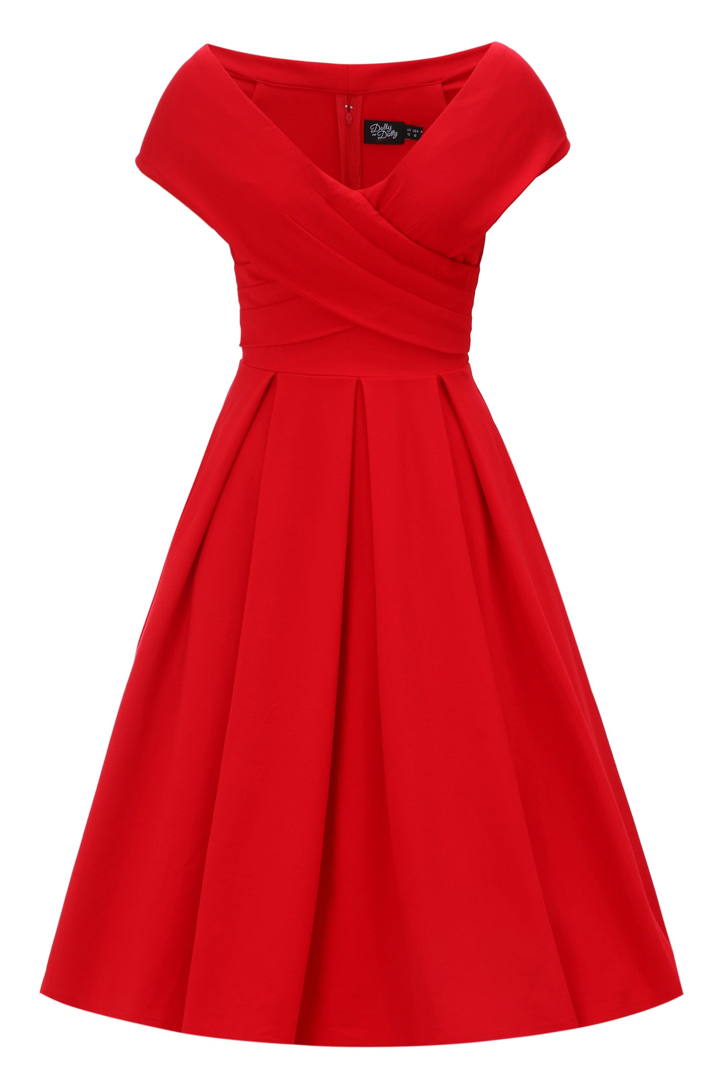 Beverly Red Off Shoulder Dress
