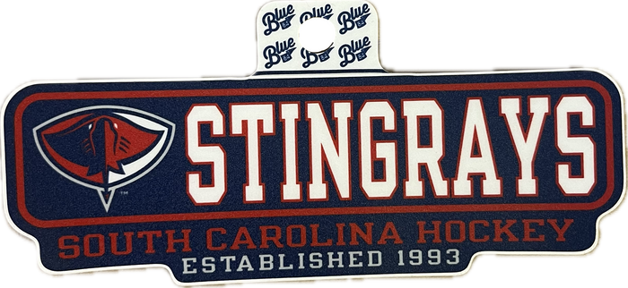 Stingrays Letterman Sticker