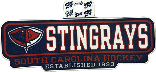Stingrays Letterman Sticker
