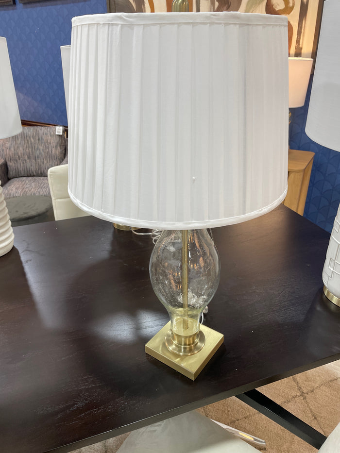 TABLE LAMP ALTON GOLD GLASS & METAL