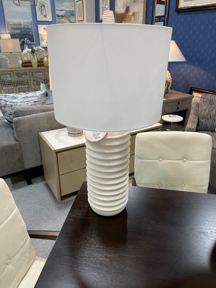 TABLE LAMP BRIE & BRUSHED STEEL TRANSITIONAL