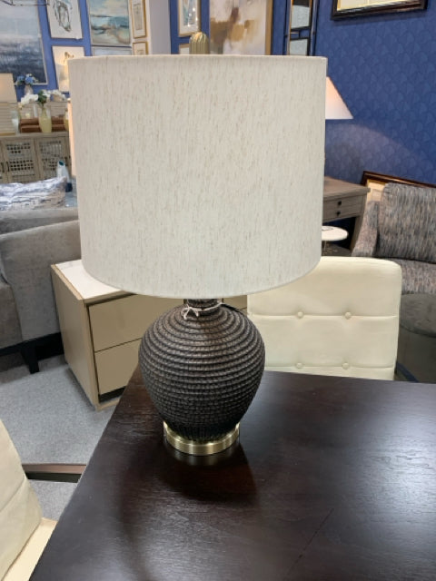TABLE LAMP TRANSITIONAL BLACK