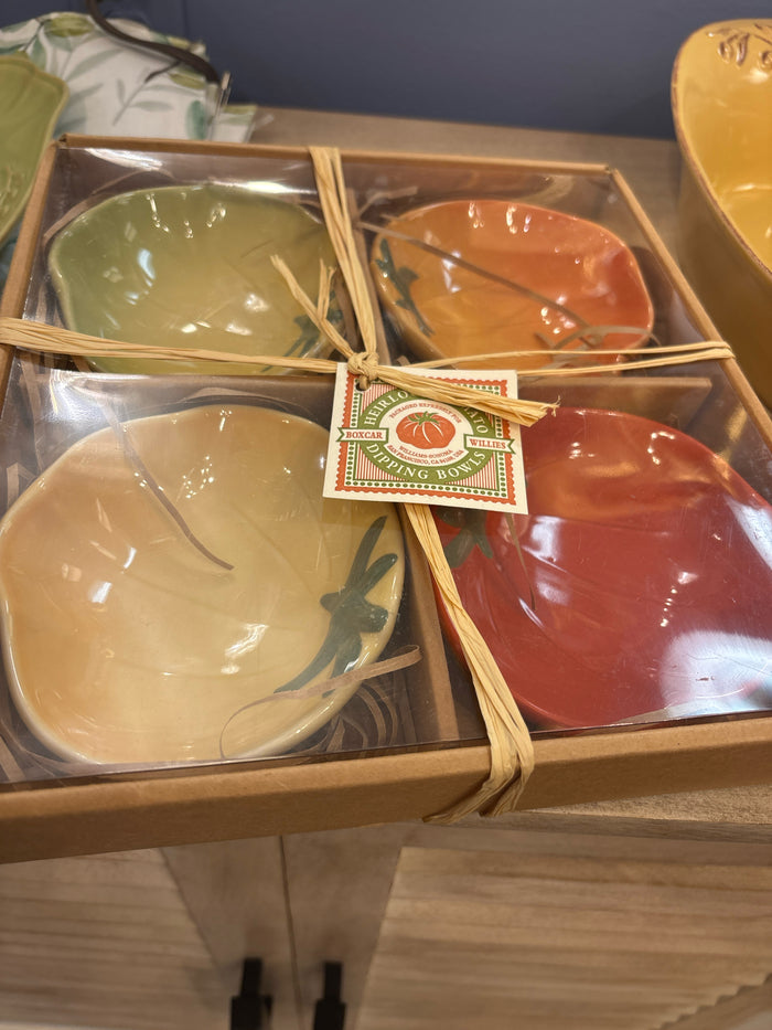TOMATO MOTIF DIP BOWL S/4