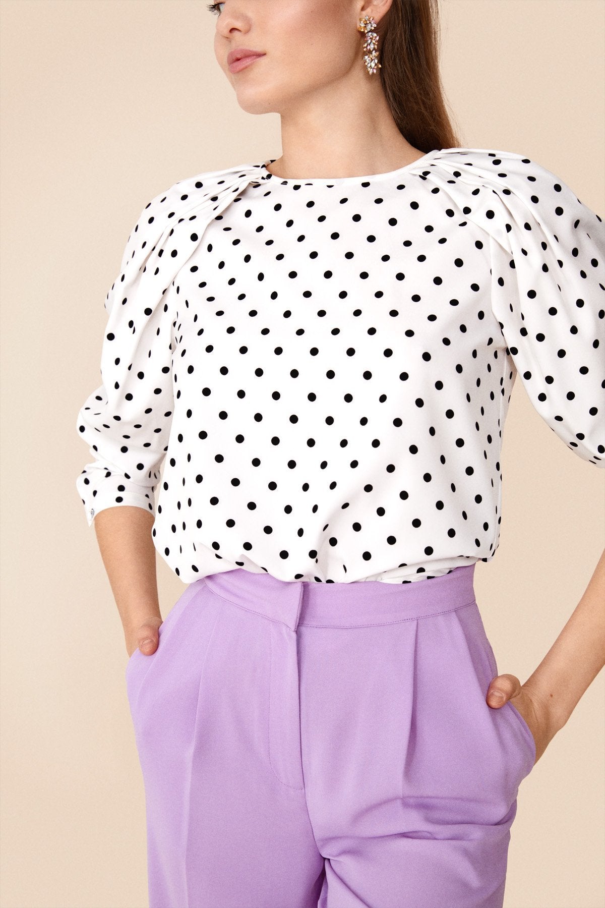Traje de Chaqueta Bibiana + Pantalon Libi Malva · Rivera ·