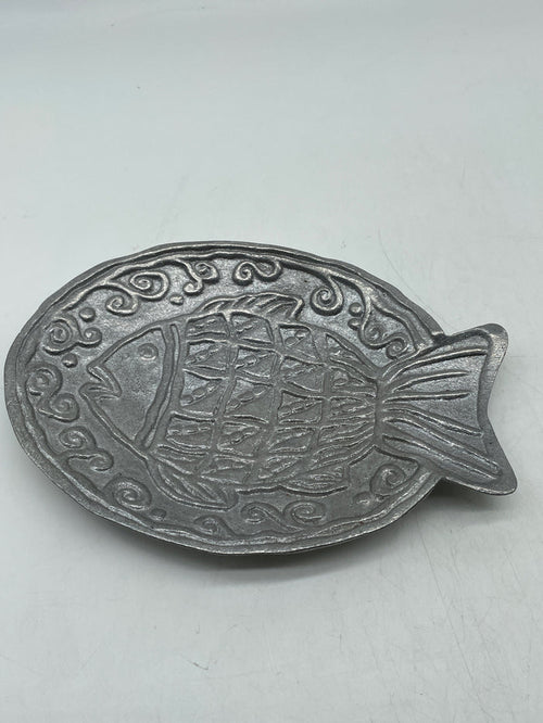 TRINKET DISH SILVER FISH