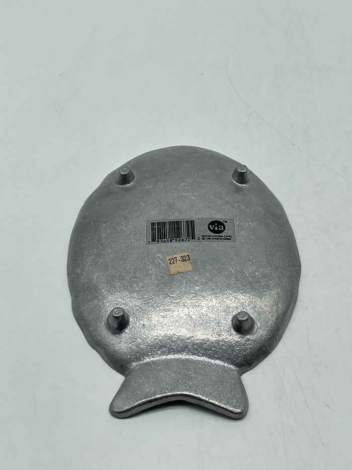 TRINKET DISH SILVER FISH
