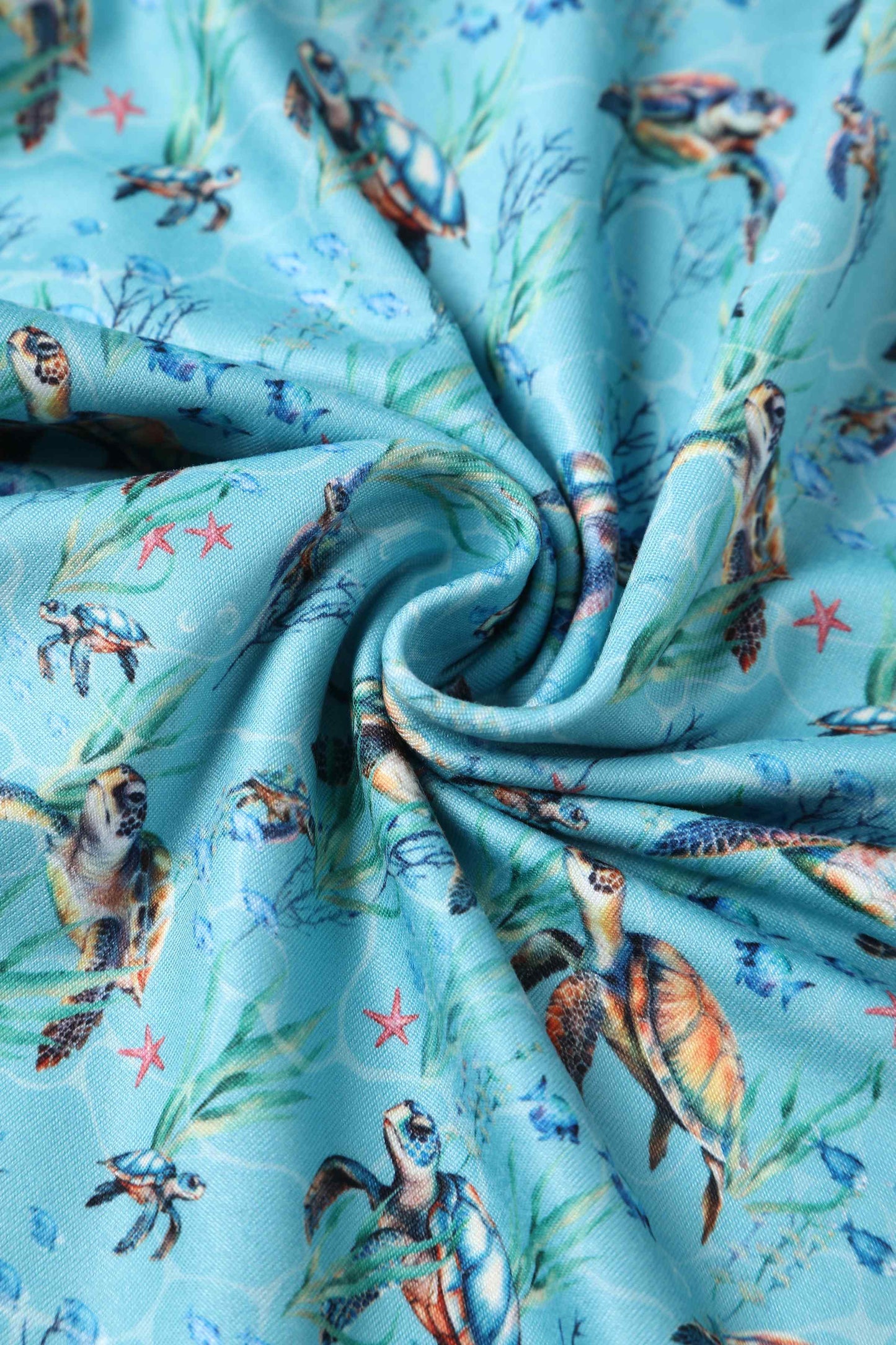 Billie Underwater Turtle Flared Dress